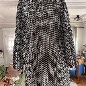 Maje pleated shift dress